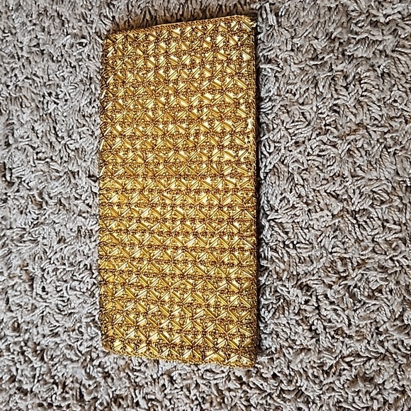 Gold Beaded Clutch - Picture 3 of 7